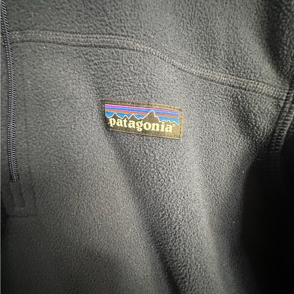 Patagonia Navy Blue Long Sleeve Fleece Pullover Sweatshirt - Picture 5 of 6